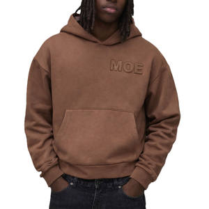 Sudadera con Capucha Extra Grande de Algodón para Hombre, con Logotipo en Relieve, Estilo Urbano, para Venta al Por Mayor con Marca Privada OEM - Product Image 1