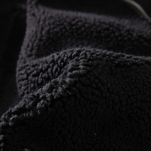 Chaqueta Overfit de ante de lujo para hombre personalizada 2025, decoración de piel con cremallera, cuello vuelto - Product Image 5