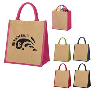 Bolsa de playa de yute de diseñador Premium ecológica Bolsa de compras de moda Premium elaborada con cuidado para la sostenibilidad - Product Image 3
