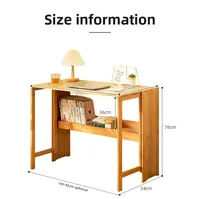 Escritorio de Computadora Plegable OEM ODM en Color Nogal, Escritorio para el Hogar, Escritorio Simple para Dormitorio, Mesa de Trabajo, Escritorio Simple para Estudiar y Escribir