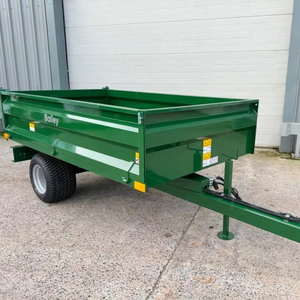 Remorque de chantier de qualité export avec châssis renforcé, capacité 2 tonnes, système de basculement pour le manutention de matériaux en vrac - Product Image 1