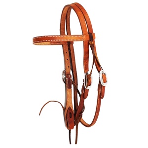 Exclusif de qualité supérieure fait à la main 100% cuir de vache Western Headstall fabricant en gros fournisseur Saman exportations - Product Image 1