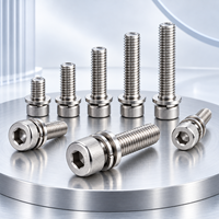 Vis à tête hexagonale DIN912 personnalisées SEMS M1.6-M6 UNC # 2-56 # 4-40 # 8-32 # Acier inoxydable au carbone 10-24 pour le stockage d'énergie solaire des véhicules électriques