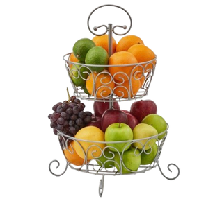 Cesta de fruta pulida dorada con soporte, nuevo diseño moderno, alambre de Metal, frutas y verduras, cesta de fruta de Metal personalizada - Product Image 4