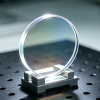 Plaques ondulées achromatiques à espacement d'air en quartz cristallin HC Optics MgF2, retardateurs 1/2 1/4, mesure laser de longueur d'onde 550-750 nm