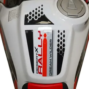 Adesivi 3D Personalizzati per Serbatoio Moto, Compatibili con Ducati DesertX Rally, Logo e Decorazione - Product Image 5