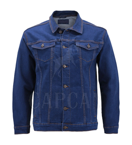 Vestes en denim décontractées les plus vendues à la mode avec taille personnalisée Vestes à manches longues pour hommes faites sous forme de Sialkot - Product Image 1