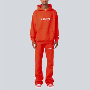 Chándal acampanado unisex de gran tamaño, ropa deportiva de peso pesado personalizada de calidad superior para invierno, estilo de calle para hombres - Product Image 2