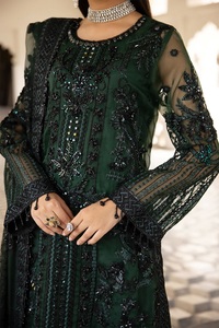 Ropa de fiesta shalwar kameez, trajes de organza de diseñador para mujer, ropa de boda bordada, trajes de organza para mujer - Product Image 3