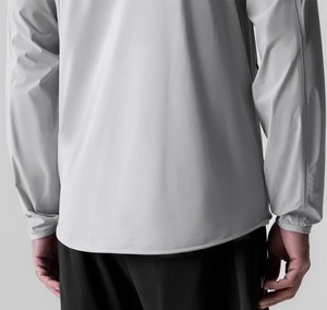 OEM personalizado ligero estiramiento Softshell impermeable tejido deportes correr entrenamiento nylon chaqueta cortavientos para hombres - Product Image 5