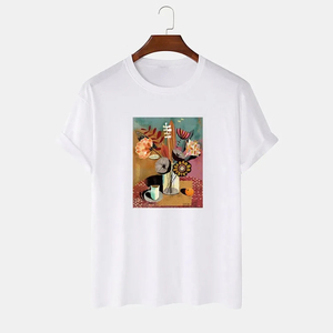 Camiseta Unisex Premium Más Vendida, Logotipo Personalizado, Poliéster y Algodón, Larga, Alta Calidad, MOQ Bajo, Ajuste Veraniego, Camisetas con Serigrafía - Product Image 5