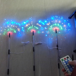 Paquete <span class=keywords><strong>de</strong></span> 6 luces <span class=keywords><strong>solares</strong></span> <span class=keywords><strong>de</strong></span> <span class=keywords><strong>Navidad</strong></span> 120 LED <span class=keywords><strong>de</strong></span> carga USB con 8 modos <span class=keywords><strong>de</strong></span> iluminación y luces <span class=keywords><strong>de</strong></span> fuegos artificiales remotas IP65 para <span class=keywords><strong>Navidad</strong></span> - Product Image 2