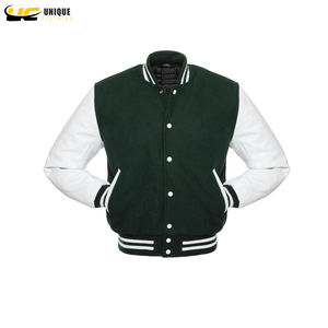 Varsity Jackets Custom Printing Leather Sleeve Men's Baseball Jacket Men Plain Blank Varsity Letterman Jackets - Product Image 5