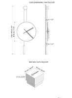 Jam Dinding Minimalis Besar Gaya Asimetris dengan Templat Vektor Unik Glow Forge Laser Terbuat dari Logam di India