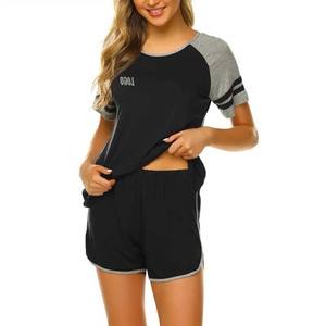 Ensemble 2 pièces pour vêtements pour femmes Ensembles T-shirts d'été 100% coton OEM ODM Service Design Plain Oversized 2 piece set women - Product Image 3