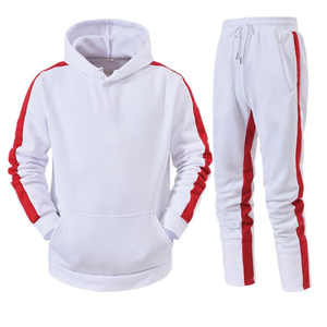 100% venta al por mayor dibujo bordado moda Slim Fit ropa deportiva entrenamiento con capucha pantalones de chándal hombres sudadera y Joggers conjunto de chándal - Product Image 6