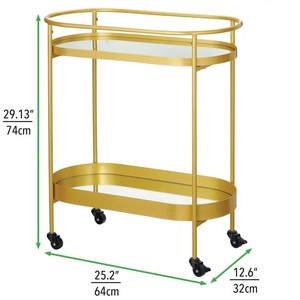 Xcellent-carrito de bar de vino de calidad para catering en casa, hotel y restaurante, carrito de servicio de comida y soportes para copas al por mayor - Product Image 3