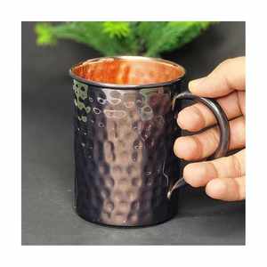 Natural Finish Pure Copper Handcrafted Eco-Friendly <b>Mug</b> Durable Handmade Handle <b>Large</b> Capacity for Office Home Beverage Use - Product Image 6