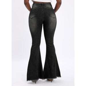 2025 pantalones acampanados de mezclilla para mujer Primavera Verano Invierno cintura alta Slim negro Jeans estilo Vintage pantalones largos - Product Image 2