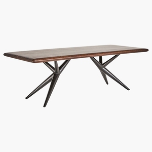 โต๊ะรับประทานอาหารไม้อะคาเซียแข็งเฟอร์นิเจอร์บ้านพับได้สำหรับอพาร์ทเมนต์หรือโรงแรมประกอบสำหรับห้องรับประทานอาหาร - Product Image 1