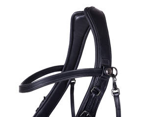 Presteq Weymouth cuero Western Horse Brida logotipo personalizado para carreras con Headstall y brida bolsa incluida - Product Image 2