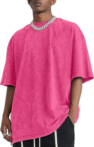 Camisetas al por mayor transpirables con lavado ácido, 100% algodón, de secado rápido, corte regular para hombre, hechas en Pakistán - Product Image 2