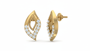 Pendientes de tuerca con diseño de racimo de ilusión de diamantes naturales y oro de 14 quilates – Doble halo cuadrado para mujer |   Joyería Elegante y Moderna para Uso Diario - Product Image 4