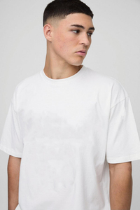 Conjuntos de pantalones cortos y camisetas Puff Printing Logo Drop Shoulder Chándal 100% Algodón Casual Wear Twin Set para hombres - Product Image 6