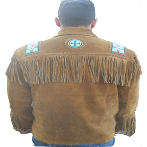 Chaqueta vaquera de cuero sintético para hombre, chaqueta informal de estilo vaquero para Otoño e Invierno - Product Image 2