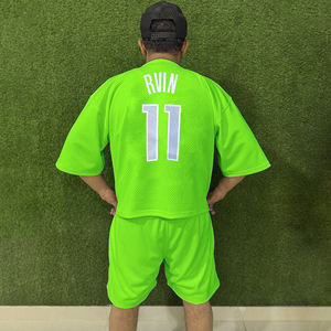 Conjunto Deportivo de Dos Piezas para Hombre, Diseño Personalizado, Venta al por Mayor, Talla Grande, Ropa de Playa, Pantalones Cortos, Camiseta Informal, 100% Algodón para Chico - Product Image 2