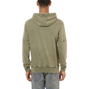 Basics sweats à capuche Blank Acid-Washed Sweatshirt Sérigraphié Design Hoodies Hommes Personnalisé Surdimensionné Stone Wash Sweats à capuche pour hommes - Product Image 3