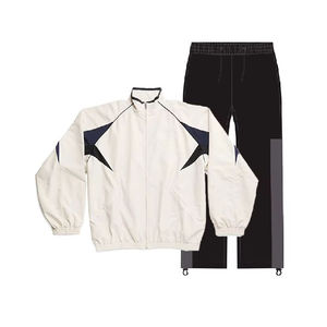 Ensemble de survêtement coupe-vent vintage personnalisé pour l'été, vente en gros, jogging décontracté, polyester/nylon respirant, unisexe, homme 2026 - Product Image 2