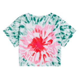 เสื้อครอปแฟชั่นสตรีแขนสั้นผ้าคอตตอนสำหรับฤดูร้อน - Product Image 2