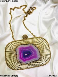 Fashion Women Clutch in Multi Color Resin Art Marble Look Design Epoxy Ladies Bag Box Purse Hand Made Gives Look Classic - Product Image 4