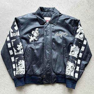 Offre Spéciale veste en cuir à bas prix la plus récente veste en cuir à manches longues et col montant avec fermeture éclair veste en cuir de style - Product Image 1