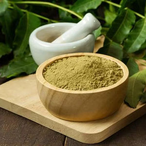 Polvo de Neem Orgánico para Dar Volumen y Espesor al Cabello, Tratamiento Ayurvédico para el Cuero Cabelludo para Cabello Fino y Hierba Fortalecedora de Raíces - Product Image 1