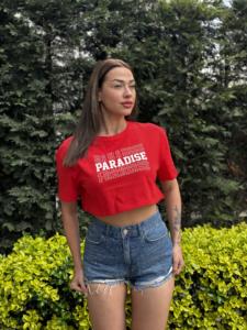 เสื้ออินเทรนด์แฟชั่นสำหรับผู้หญิงเสื้อครอปสตรีทสูงทรงหลวมสไตล์เก๋ไก๋ทำจากผ้าฝ้ายแท้ผลิตในตุรกี - Product Image 3