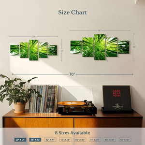 Arbres de Bambou Géants Toile Art Mural Élégant Décor à Suspendre pour Salon - Product Image 4