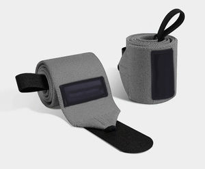 Logo personnalisé de haute qualité Polyester coton crochet boucle Fitness Compression Gym Powerlifting haltérophilie Deadlift soutien poignet - Product Image 6