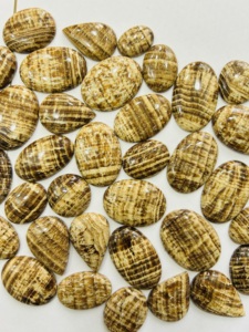 จี้อัญมณีธรรมชาติคุณภาพสูงสำหรับทำเครื่องประดับหินอารากอนสีน้ำตาลเกรด AAA - Product Image 4