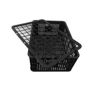 Rectangle Shape Farm Agriculture Container Basket PP <b>Plastic</b> Agricultural Basket Strong Metal Handle Vietnam Origin <b>Black</b> - Product Image 6