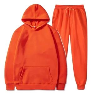 Ensemble de survêtement en molleton de base en polyester/coton écologique pour hommes, ensemble de jogging, vente en gros, vêtements de sport unisexe - Product Image 2