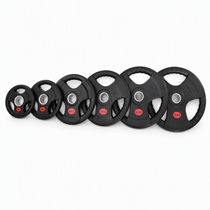 Disques de musculation <span class=keywords><strong>en</strong></span> <span class=keywords><strong>fonte</strong></span> recouverts de caoutchouc, à triple grip, antidérapants, pour usage commercial <span class=keywords><strong>en</strong></span> salle de sport, <span class=keywords><strong>20KG</strong></span> 44LB 15KG 10KG 5KG 2.5KG - Product Image 6