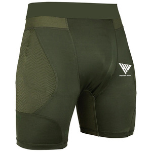 Shorts de compression pour hommes de qualité supérieure, prix de gros les plus bas, créez votre propre logo, taille élastique, pantalon court compressé - Product Image 1