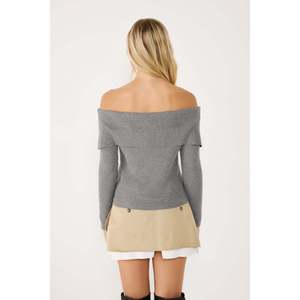 Suéter de Punto Crochet con Cuello de Lazo, Casual y Ajustado, 100% Acrílico - Product Image 4