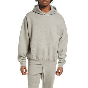 Vente en gros de sweat à capuche et sweat-shirt pour hommes 100% coton motif solide design personnalisable avec des techniques brodées pour une utilisation hivernale - Product Image 1