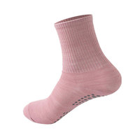 Chaussettes de yoga Pilates antidérapantes en coton de haute qualité pour femme, chaussettes de sport