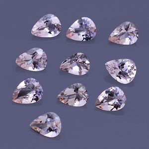 ลูกแพร์มอร์แกนไนต์9ชิ้นขนาด5x4มม. ตัดลูกแพร์2.34ก้อนก้อนผลิตจากมอร์แกนไนท์อัญมณีหลวมผลิตจากมอร์แกไนท์คุณภาพสูง65.2 $ - Product Image 3