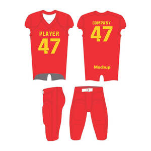 Uniformes de football américain pour jeunes Dernières conceptions Vêtements d'entraînement confortables avec manches courtes Caractéristiques de taille plus respirantes - Product Image 4
