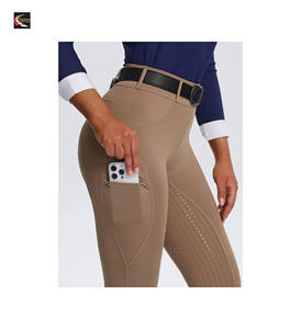 Recién llegados, pantalones de equitación para mujer, pantalones de compresión de nailon para montar a caballo, equipo de ropa ecuestre de competición profesional - Product Image 6